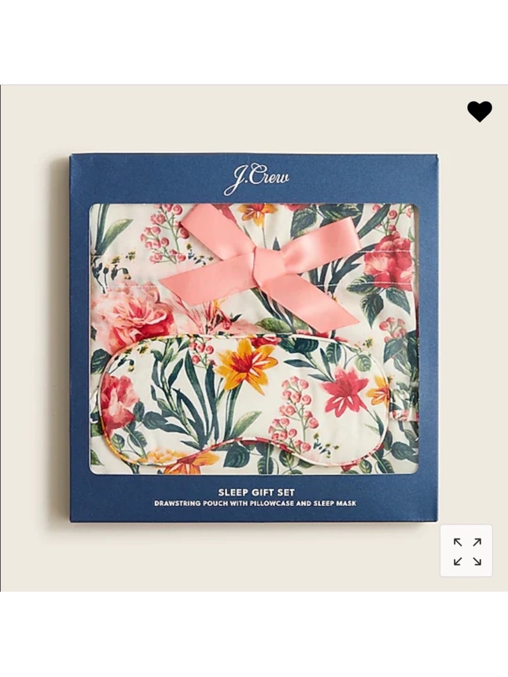 NWT J. Crew Printed sleep gift set in Antique White Multi
